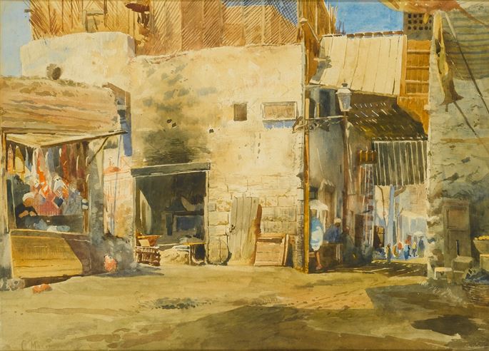 Konstantin Egorovich  Makovsky - A Cairo Street Scene | MasterArt